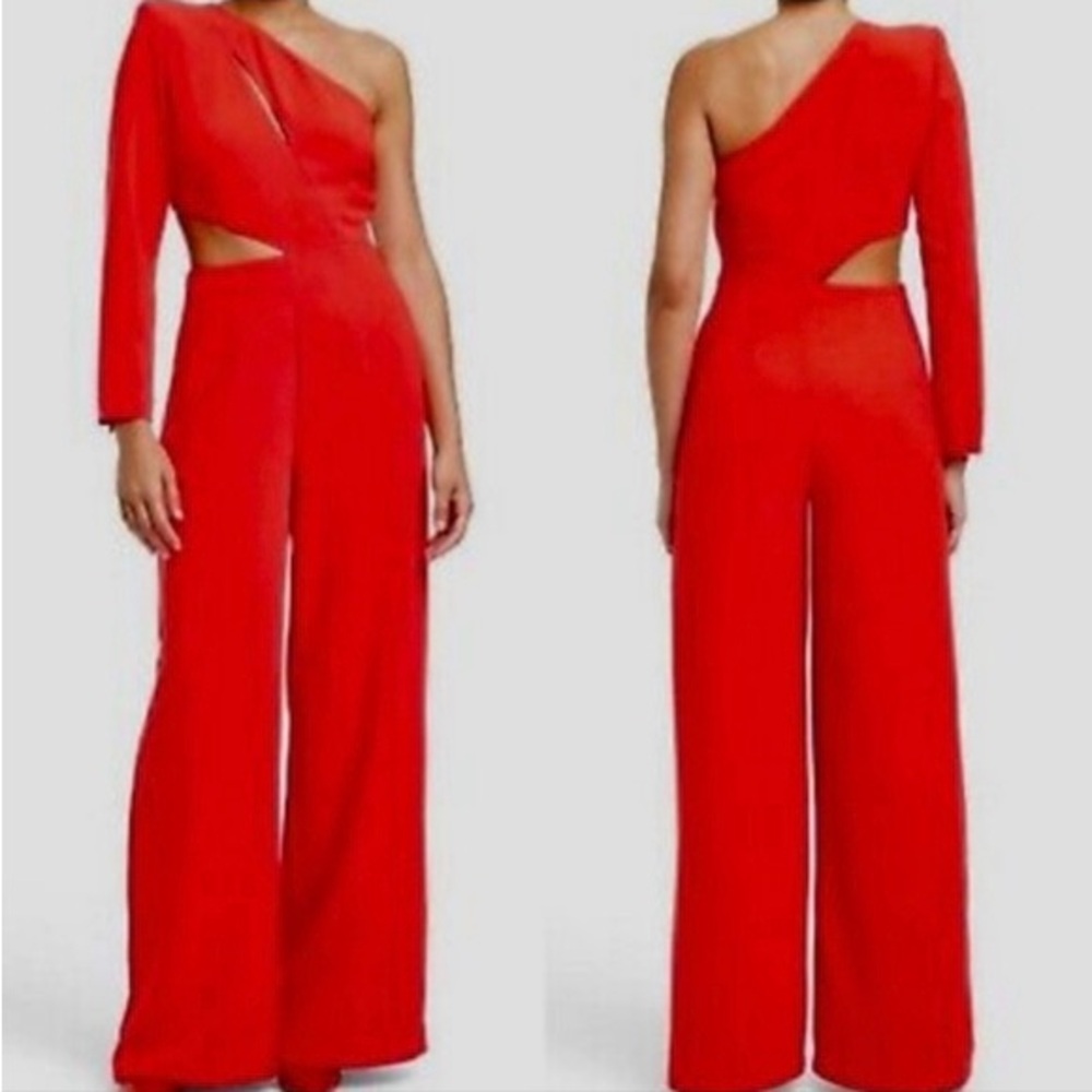 New Sergio Hudson x Target one-shoulder red jumpsuit